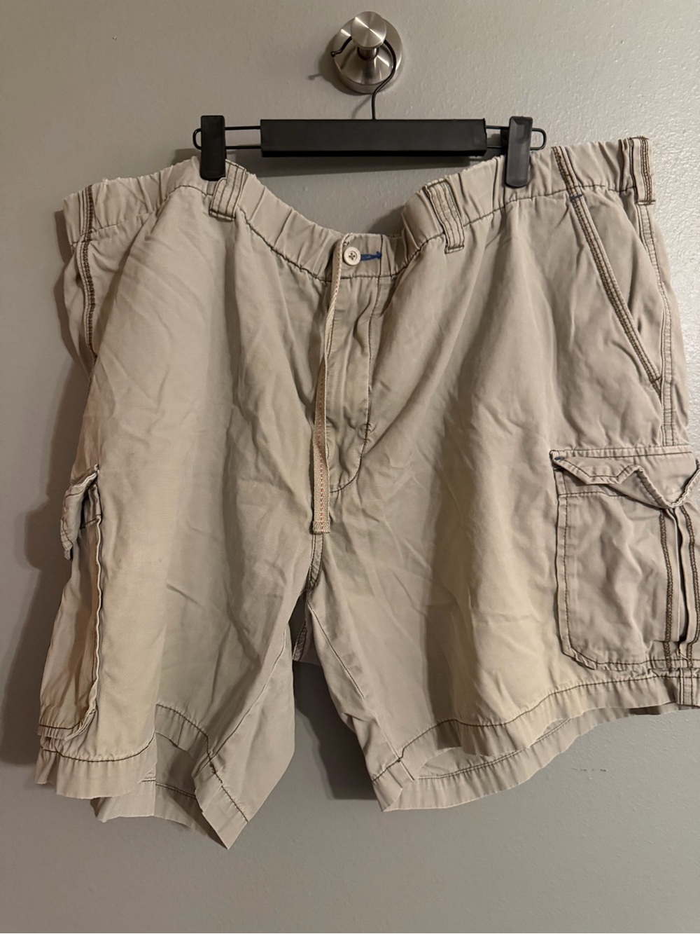 Tommy Bahama Relax Men’s 3XB Khaki Cargo Shorts Cotton Drawstring